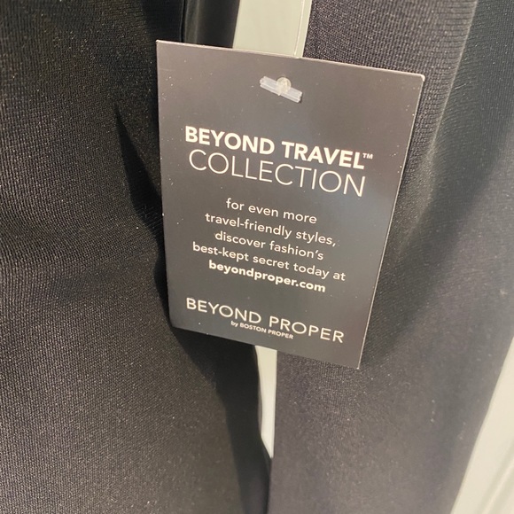 NWT Boston Proper Black and White Long Sleeve Blouse Top - XS - Picture 7 of 11